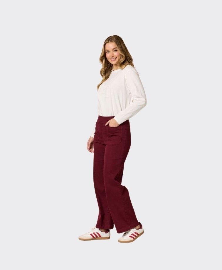 Threadz Jean Carpenter Stretch Leg - Shiraz