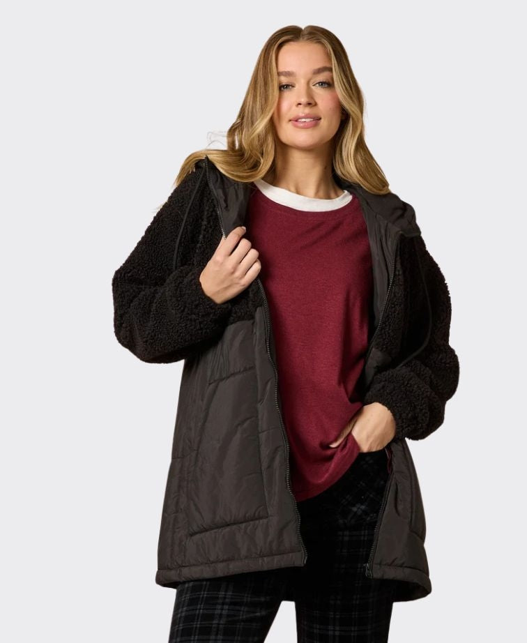 Threadz Jacket The Teddy - Black