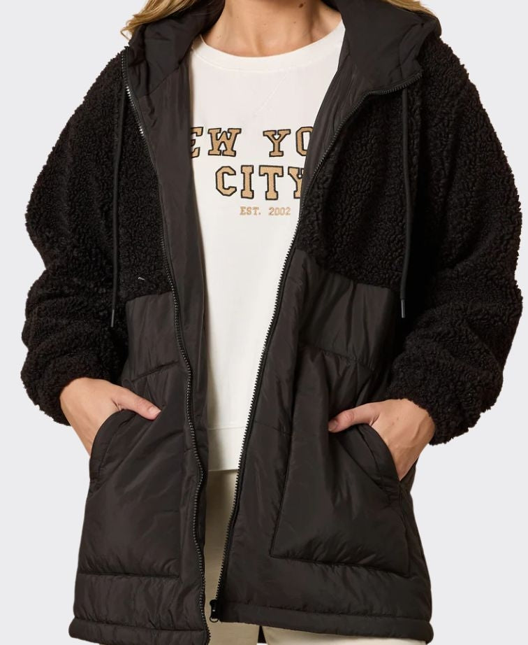 Threadz Jacket The Teddy - Black