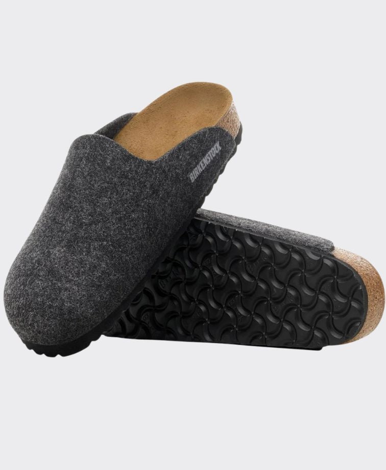 Birkenstock Amsterdam Felt Regular Anthracite - Anthracite