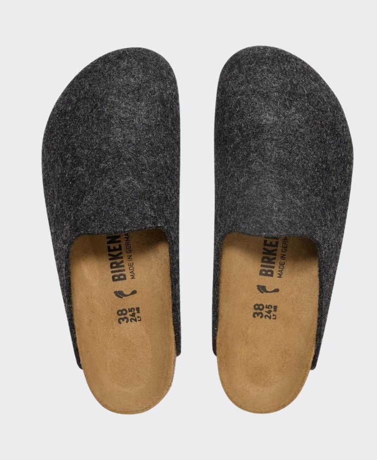 Birkenstock Amsterdam Felt Regular Anthracite - Anthracite