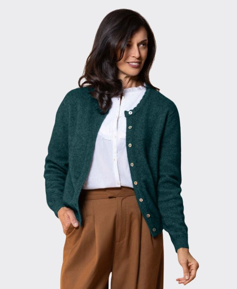 Noble Wilde Womens Celeste Cardigan - Paua