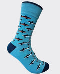 DS Mens Cotton Bamboo Sharks Socks - Teal