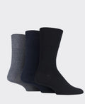 Gentle Grip IOMI Footnurse 3 Pack - Black/Navy/Grey