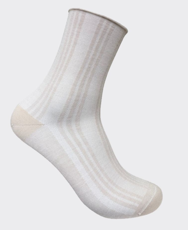 DS Anklet Vertical Stripe - Moonbeam