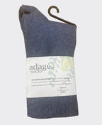 Adage Comfort Cotton Crew Socks - Eventide Blue