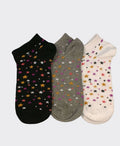 Columbine Stars 3pk Liner - Blk/Grey/White