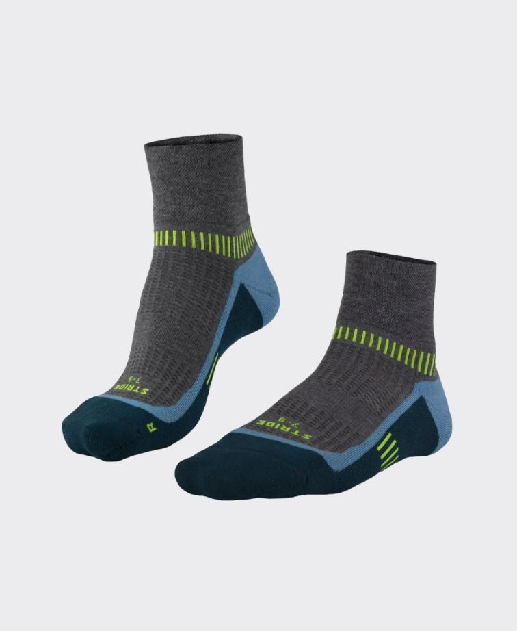 Falke Sock Stride Anklet - Grey/Teal