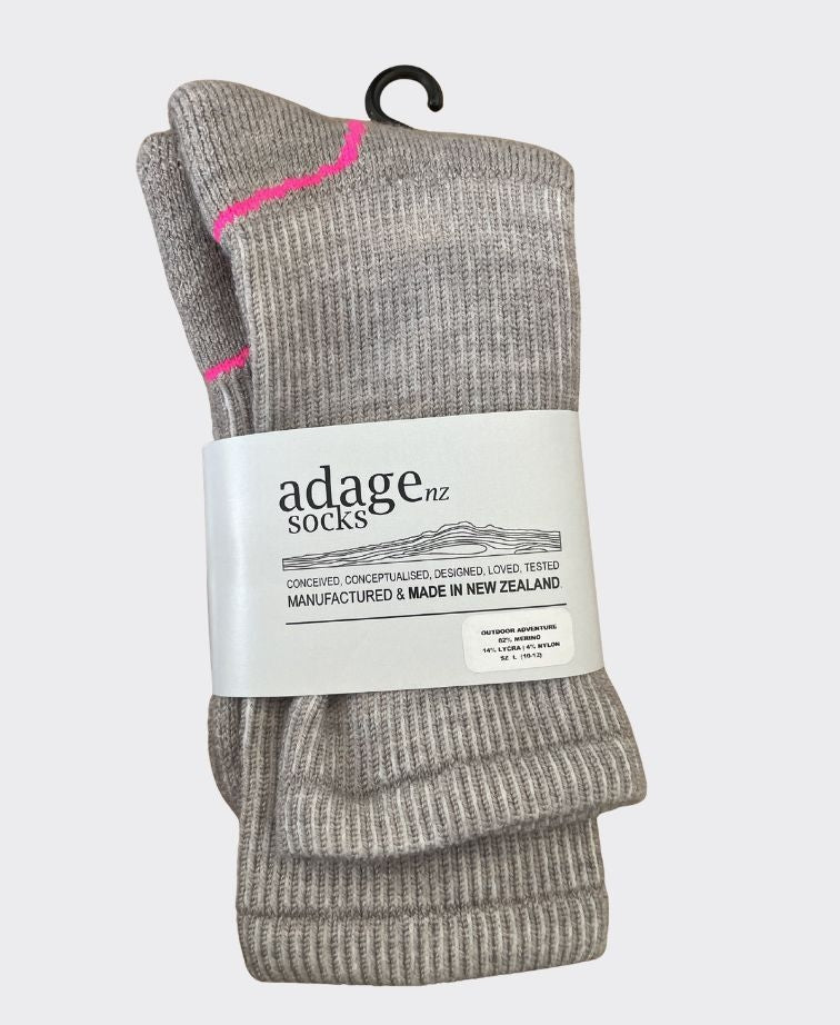 Adage Socks Merino Outdoor Adventure - Oyster