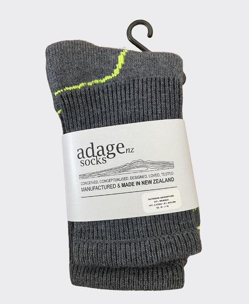 Adage Socks Merino Outdoor Adventure - Grey