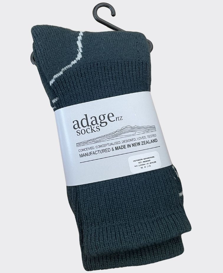 Adage Socks Merino Outdoor Adventure - Forest
