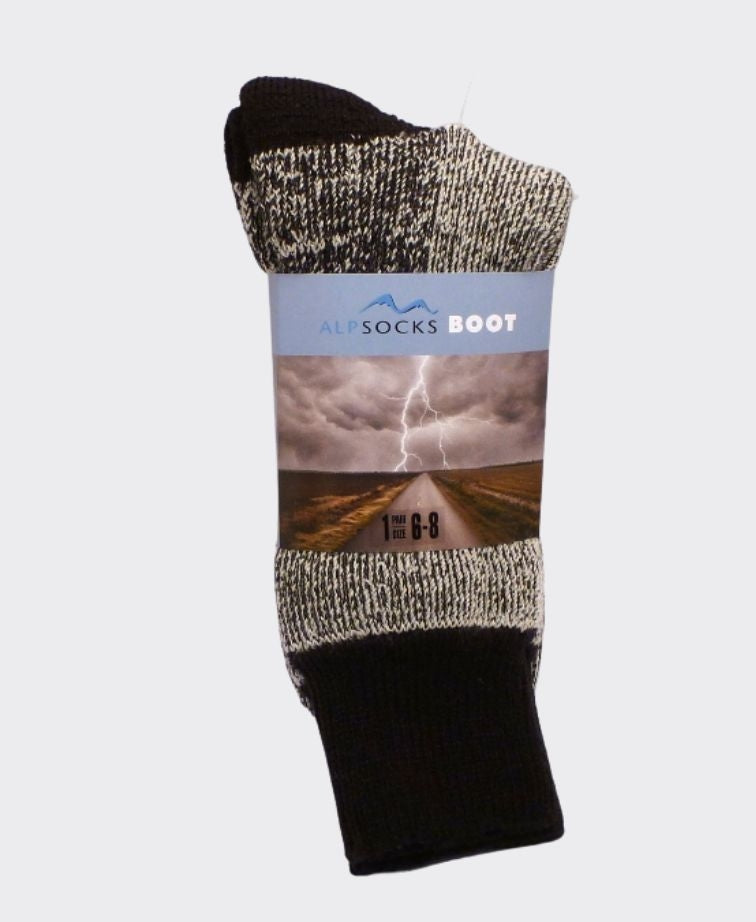 Alpsocks Thermal Boot Sock - Charcoal Fleck