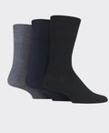 Gentle Grip IOMI Diabetic Sock 3pack - Blk/Nvy/Char