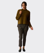 Esplanade Trousers Adjustable Cuff Ponti - Gridlock