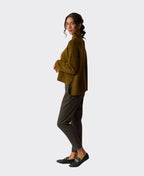 Esplanade Trousers Adjustable Cuff Ponti - Gridlock