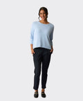 Esplanade Trousers Pintuck Front Cuffed Ponti - Checkerboard