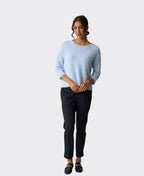 Esplanade Trousers Pintuck Front Cuffed Ponti - Checkerboard