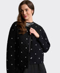 Oh Three Jacket Stitchline - Black Ditsy