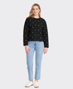 Oh Three Jacket Stitchline - Black Ditsy