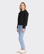 Oh Three Jacket Stitchline - Black Ditsy