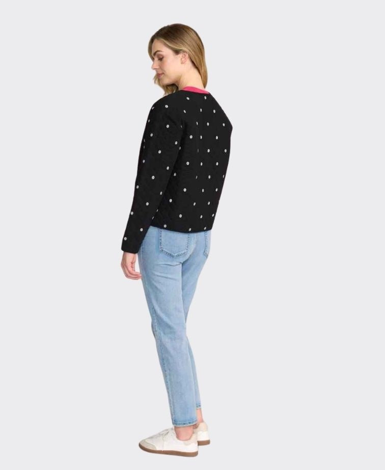 Oh Three Jacket Stitchline - Black Ditsy