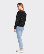 Oh Three Jacket Stitchline - Black Ditsy