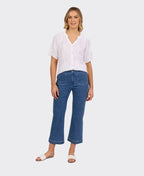 Vassalli Jean Straight Leg Ankle Grazer - Blue Hue