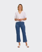 Vassalli Jean Straight Leg Ankle Grazer - Blue Hue