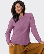 Noble Wilde Womens Rutland Raglan Crew - Mauve