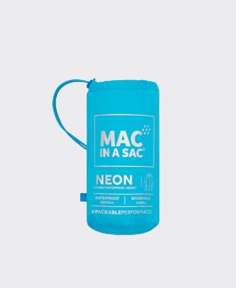 Mac in A Sac Origin Packable Jacket - Neon Blue