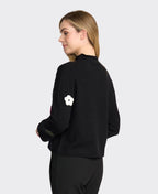 Memo Jumper Fun-nel Neck - Black Multi