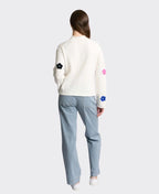 Memo Jumper Fun-nel Neck - Snow Multi