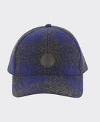 Swanndri Swanni Wool Check Baseball Cap - Shadow/Navy Chk