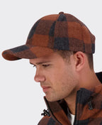 Swanndri Swanni Wool Check Baseball Cap - Shadow/Rusty