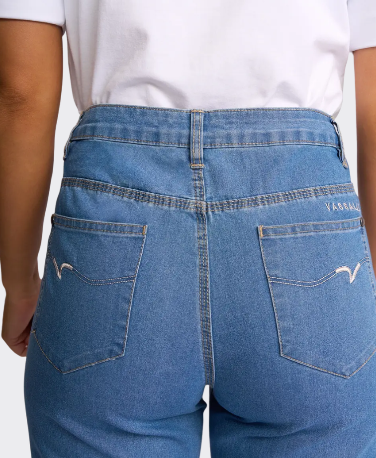Vassalli Short Denim Contrast Stitch