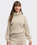 Yarra Trail Knit Hudson Raglan Zig Zag - Almond