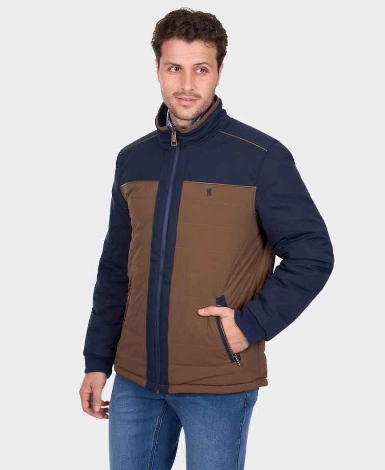 Thomas Cook Toby Reversible Jacket - Navy/Tan