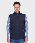 Thomas Cook Toby Reversible Vest - Navy/Tan