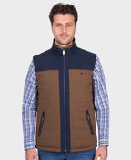 Thomas Cook Toby Reversible Vest - Navy/Tan