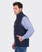 Thomas Cook Toby Reversible Vest - Navy/Tan