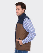 Thomas Cook Toby Reversible Vest - Navy/Tan