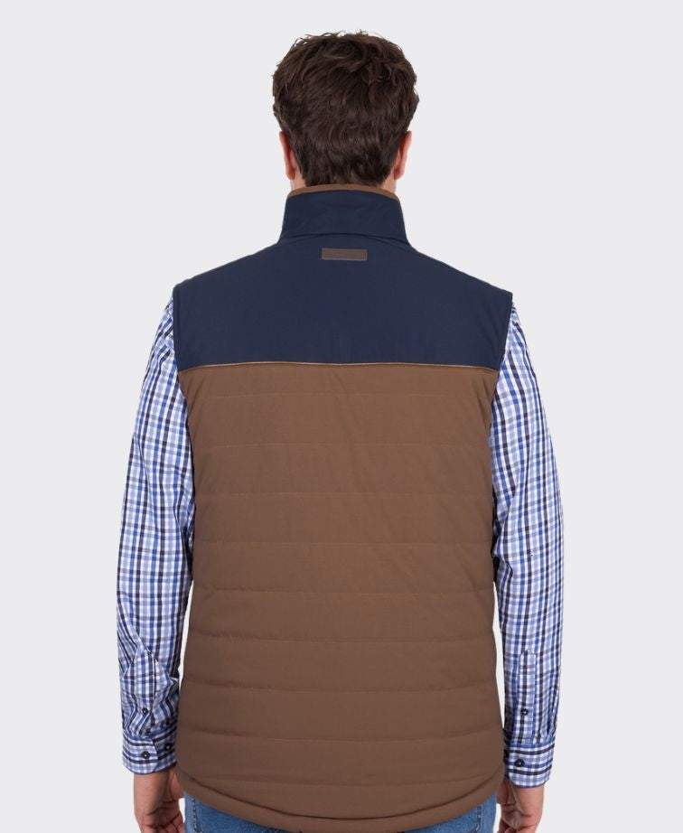 Thomas Cook Toby Reversible Vest - Navy/Tan