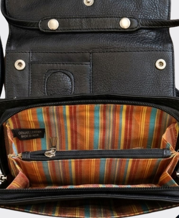 Second Nature Med Horizontal Shoulder Bag - Black