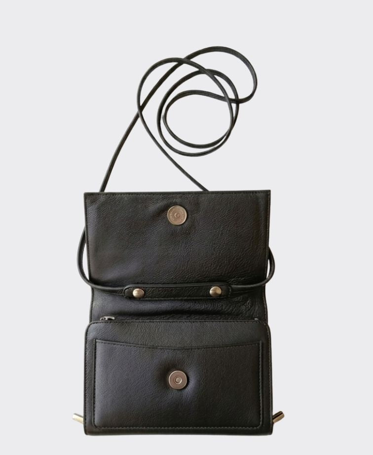 Second Nature Med Horizontal Shoulder Bag - Black
