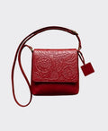 Satch Flat Cube Emboss Flap - Lipstick