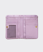 Second Nature Leather Wallet Medium External Zip - Foxglove