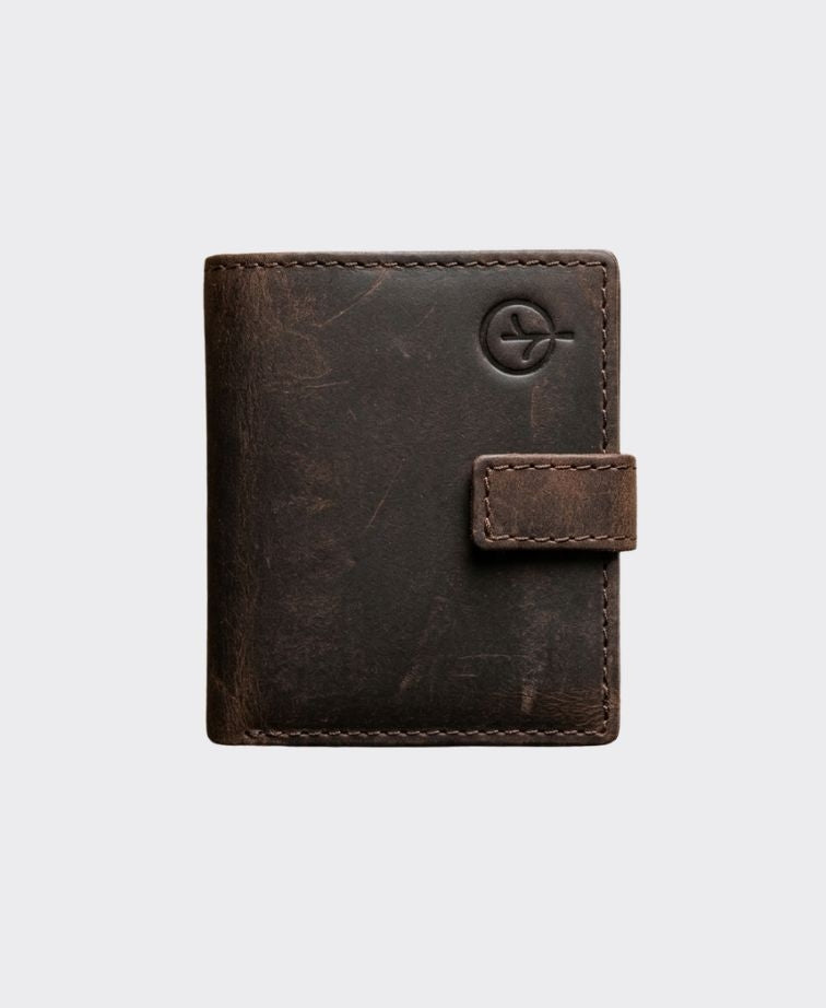 Bush Creek Buck Leather Billfold Wallet - Brown