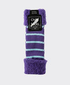 Chilli Socks Bedsocks Stripe - Purple/Aqua