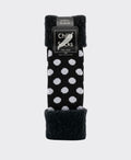Chilli Socks Bedsocks Spots - Black/White