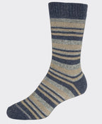 Noble Wilde Mini Striped Socks - Pumice Base
